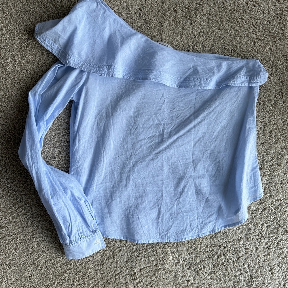 A.L.C.
Brielle Ruffled One-Shoulder Cotton Top - Picture 5 of 9